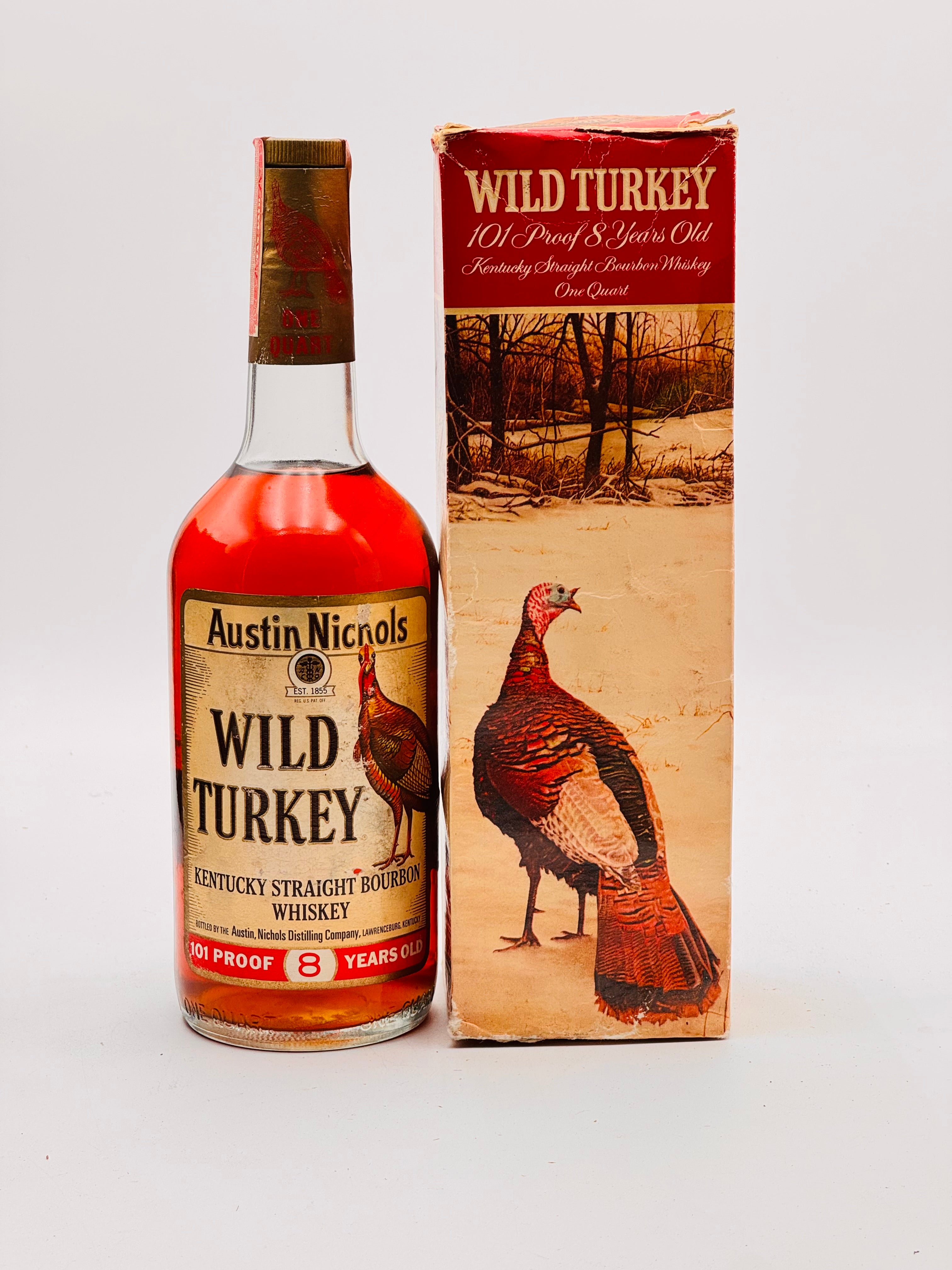 ウイスキー WILD TURKEY 8 Years Old 1977 Wild Turkey 8 Year Old Kentucky Straight Bourbon Whiskey 1