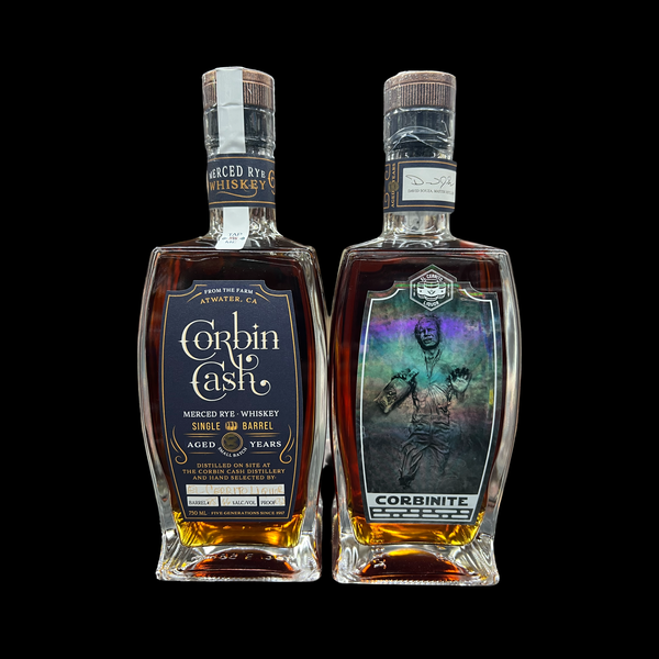 Corbin Cash 8 years 6 months Old El Cerrito Liquor Store Pick Single Cask Strength Merced Straight Rye Whiskey 750ml (Corbinite)