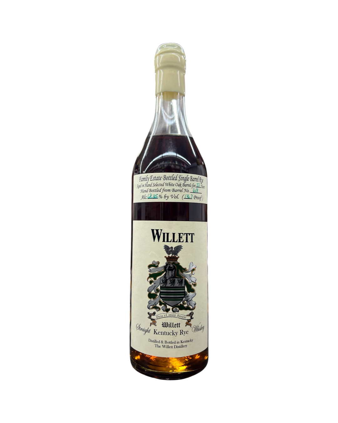 Willett Family Estate Bottled Single Barrel 22 Year Old Rye Barrel No. – El  Cerrito Liquor