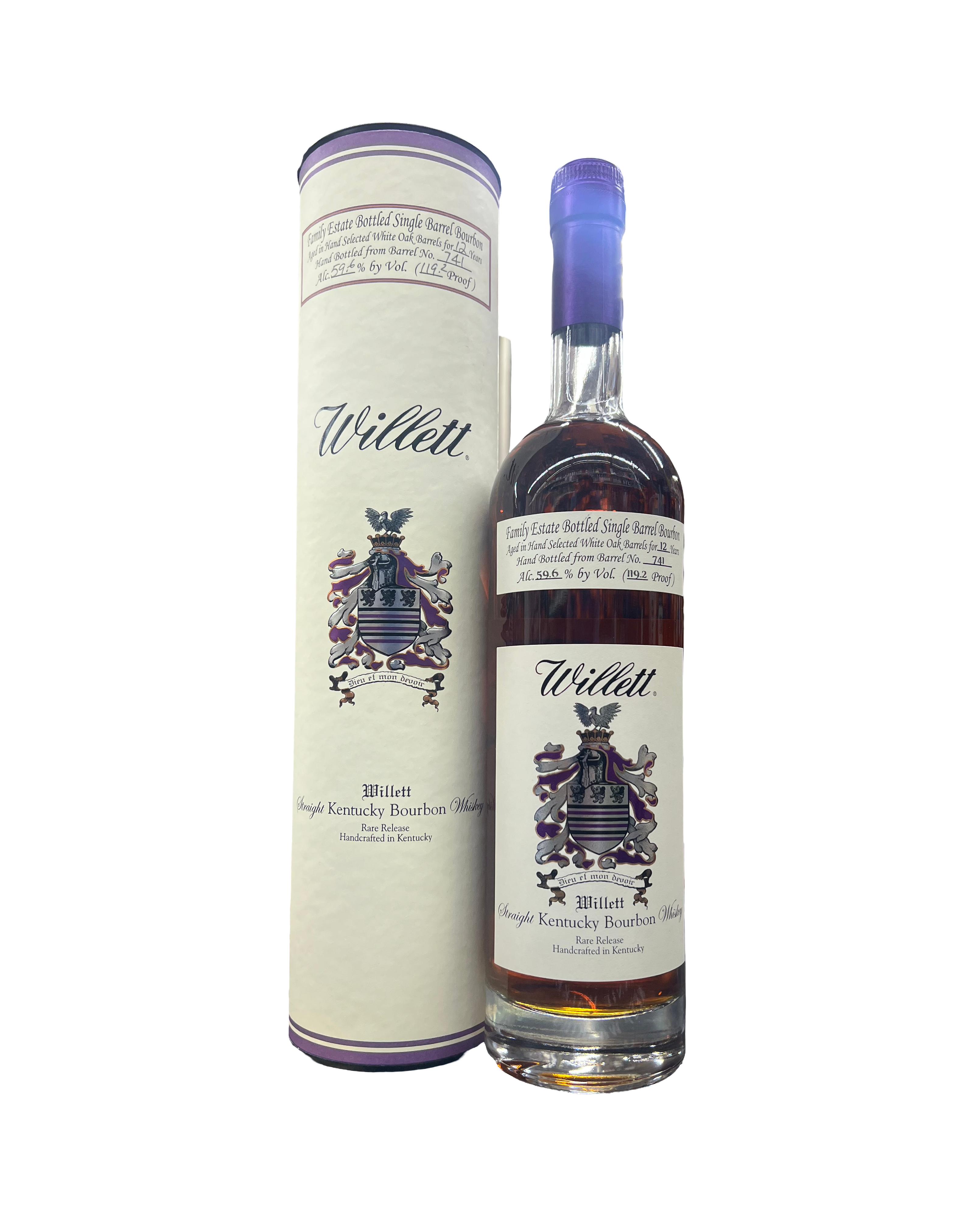 Willett Family Estate Bottled Single Barrel 12 Year Old Barrel No. 741 Kentucky Straight Bourbon Whiskey