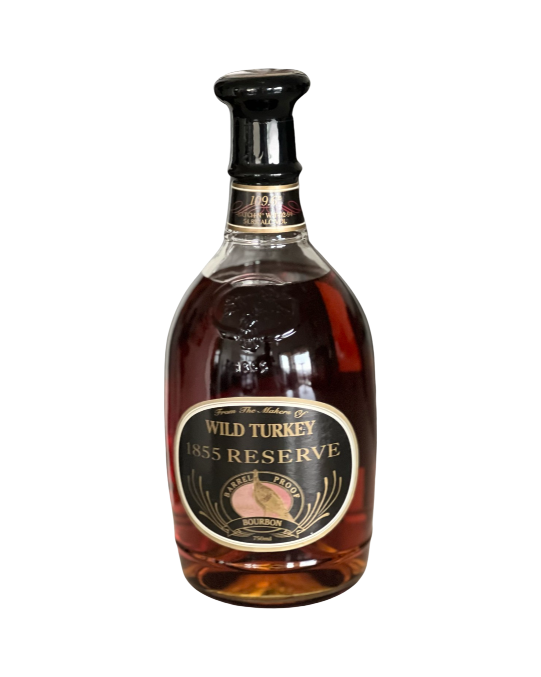 1992 Wild Turkey 1855 Reserve Barrel 109.66 Proof Bourbon Whiskey 750m