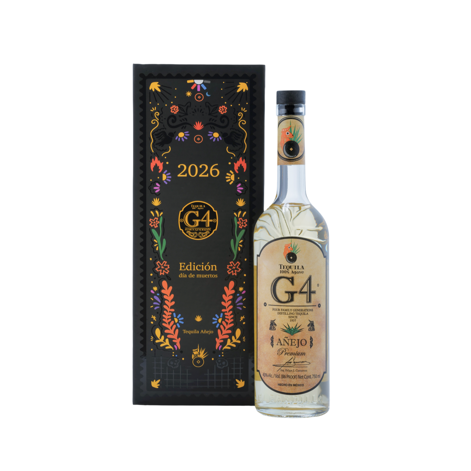 G4 Añejo de Madera Día de Muertos 2026 Limited Edition Tequila - Pre Sale