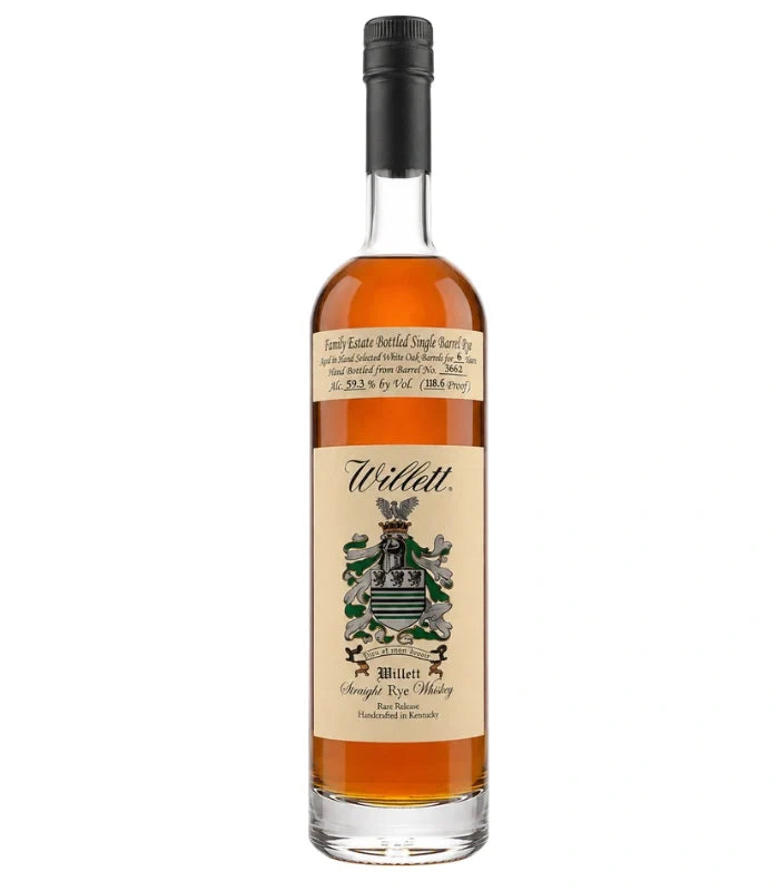 WILLETT FAMILY ESTATE 6 YEAR SINGLE BARREL RYE #3662 