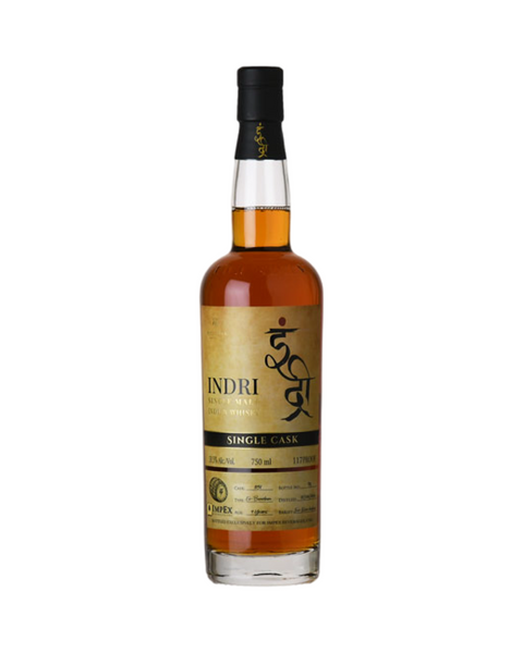 Indri 9 Year Old Ex-Bourbon Single Barrel No. #1151 Cask Strength Indian Single Malt Whisky 750ml