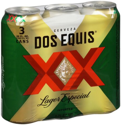 Dos Equis XX Special Lager Beer 3 Pack 24-Oz Cans