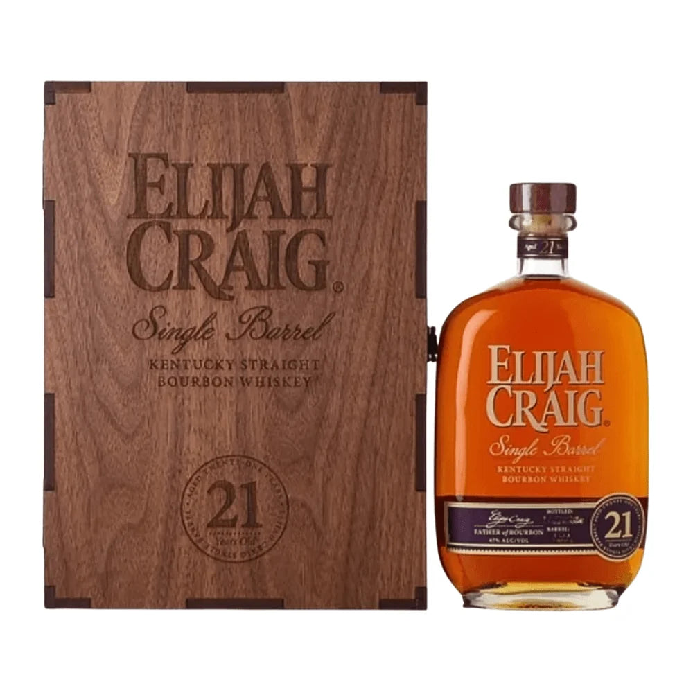 Elijah Craig 21 Year Single Barrel Bourbon Whiskey 750mL