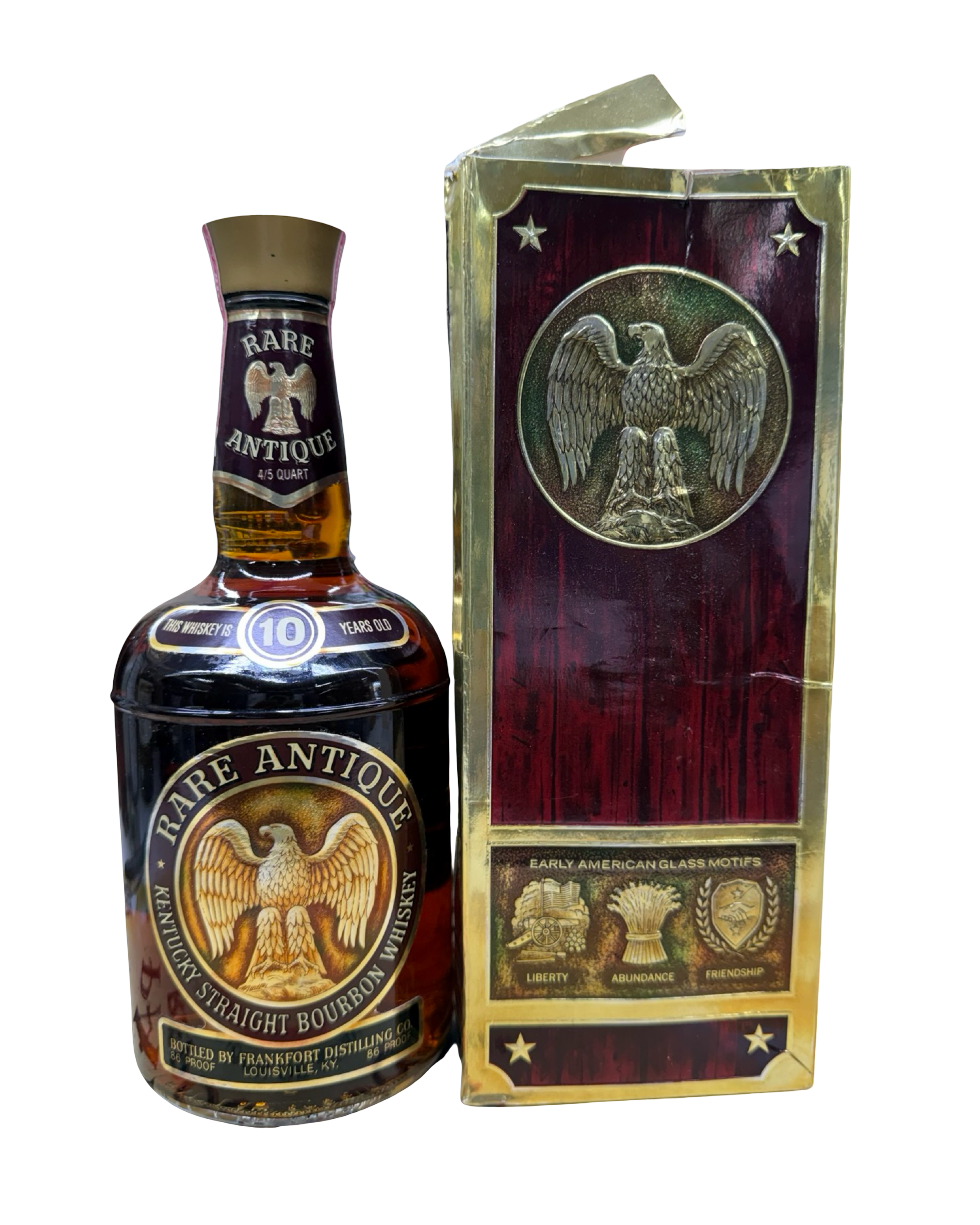 1973 Eagle Rare 10 Year Old Rare Antique Kentucky Straight Bourbon Whiskey