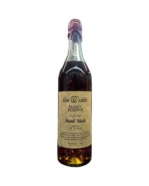 1974 Old Rip Van Winkle Pappy Van Winkle's Family Reserve 17 Year