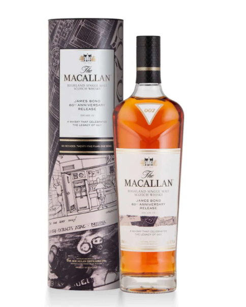 1980 Macallan James Bond 60th Anniversary Decade III Single Malt Scotch Whisky 700ml