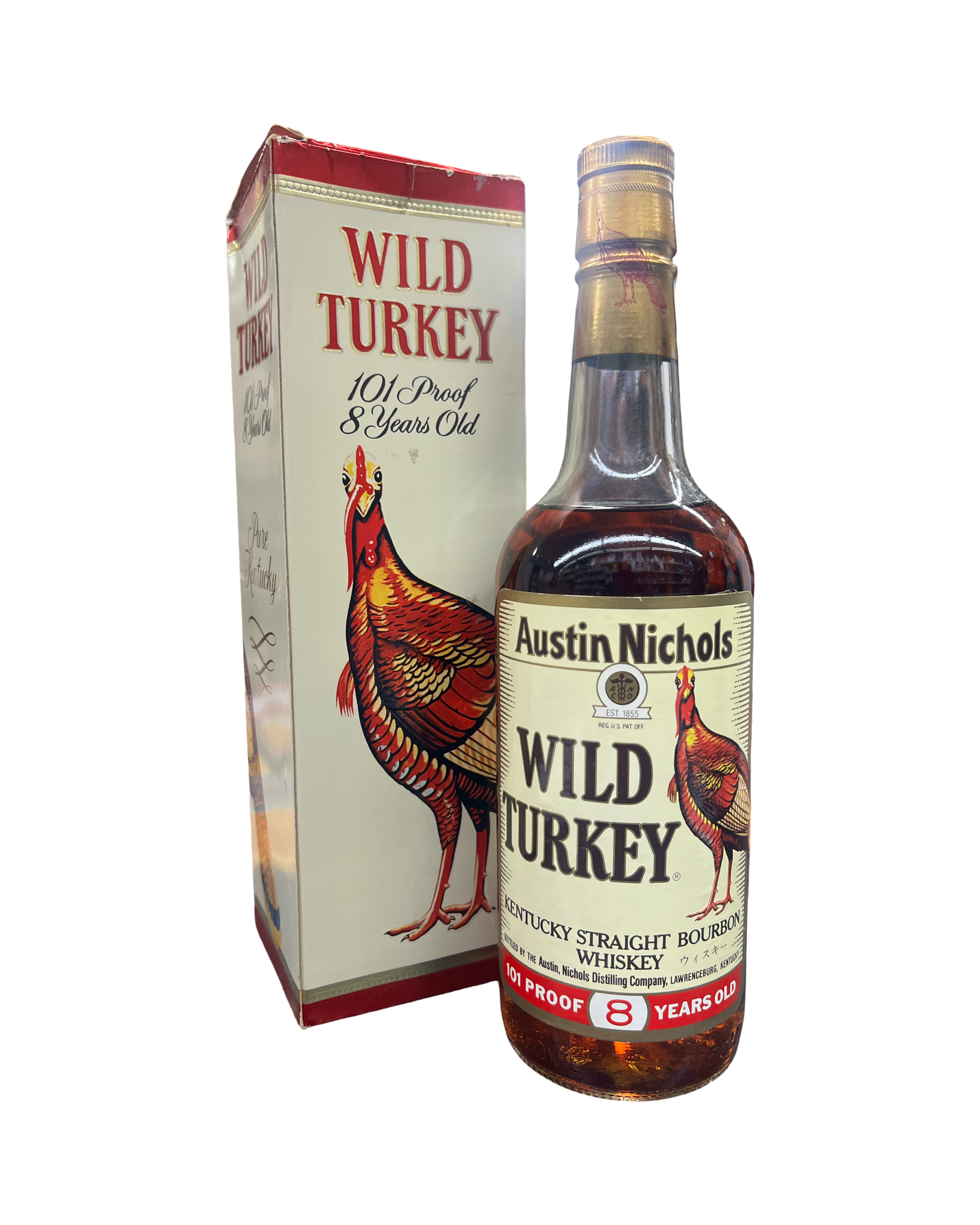 1989 Wild Turkey 8 Year Old Kentucky Straight Bourbon Whiskey 750ml