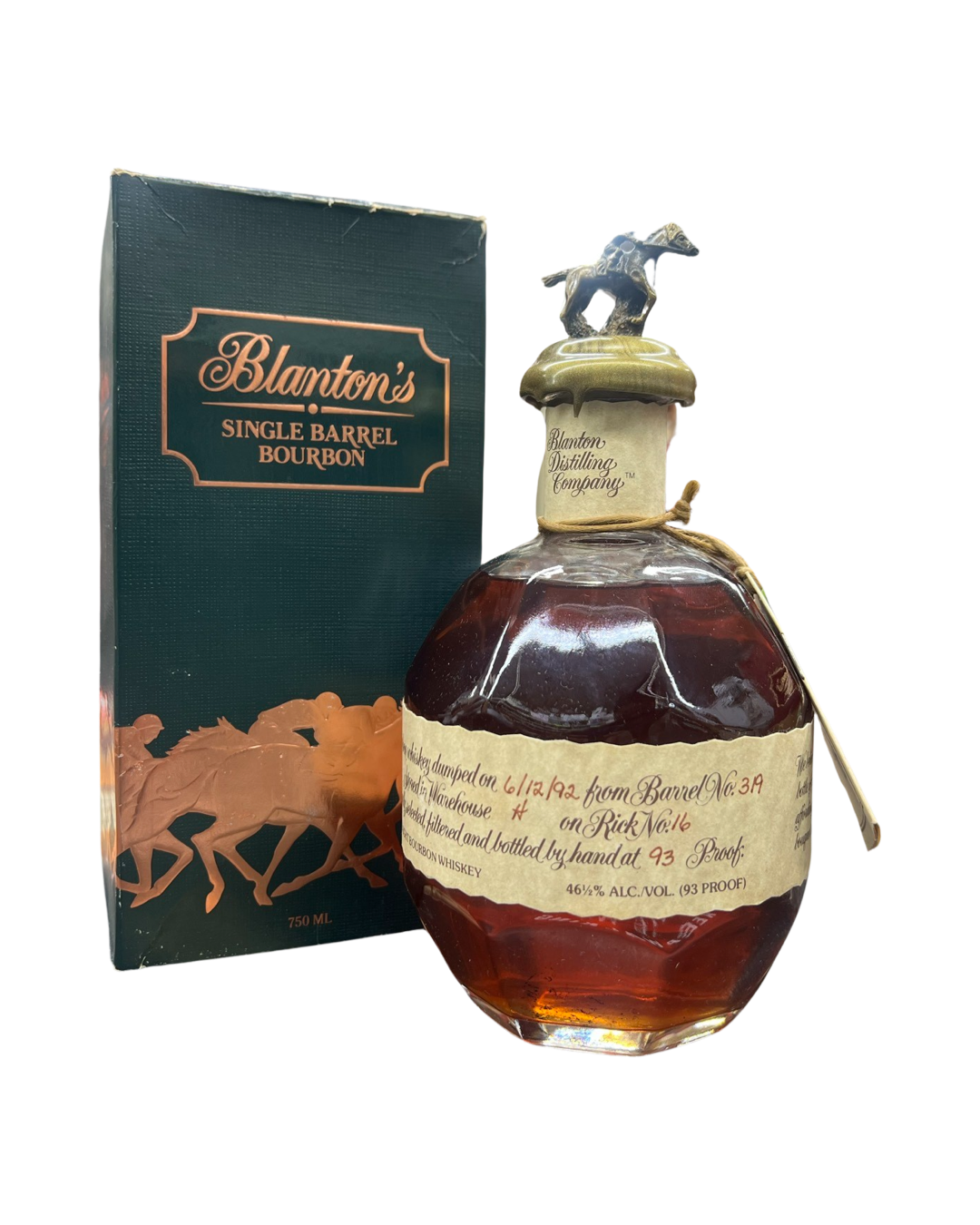 1992 Blanton's The Original Single Barrel Kentucky Straight Bourbon Whiskey 750ml