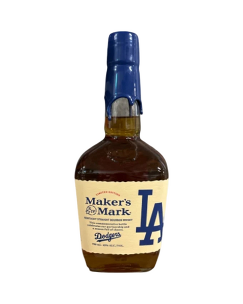 Maker's Mark Los Angeles Dodgers Blue and White Edition Kentucky Straight Bourbon Whiskey 750ml