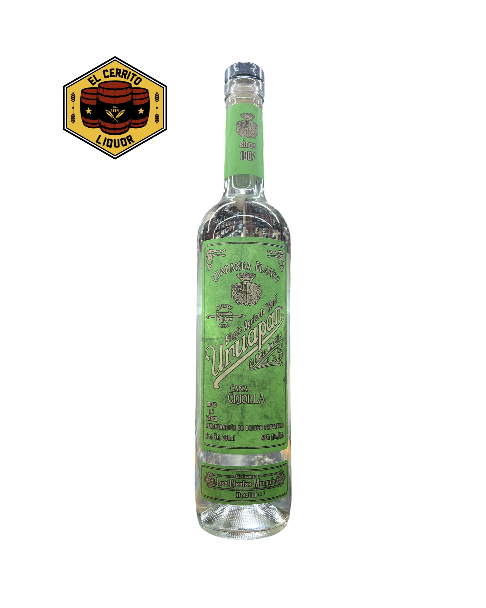 Uruapan Charanda Cana Criolla Blanco Single Agricola Rum