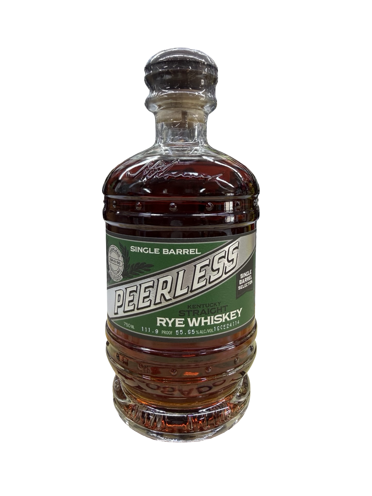 Peerless Distilling Single Barrel Rye Whiskey 111.9 proof - Selected by El Cerrito liquor