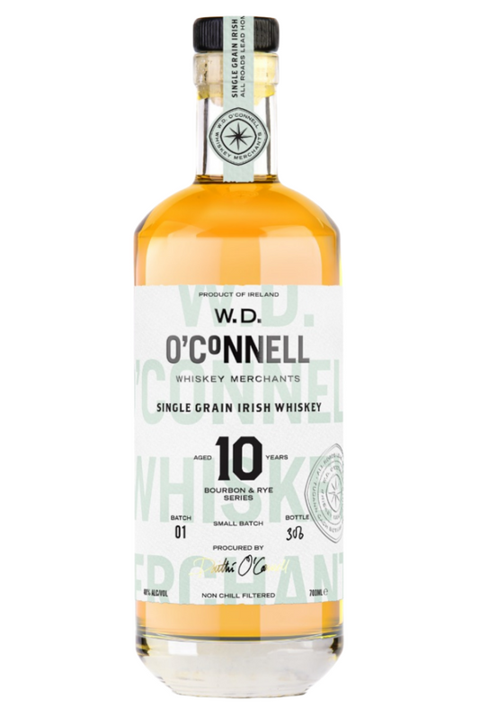 W.D O'Connell Bourbon & Rye Series 10 Year Old Single Grain Irish Whiskey 750ml