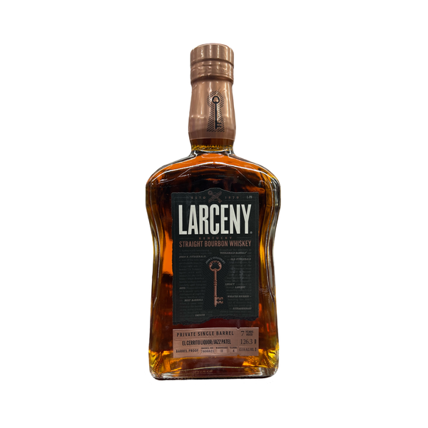 Larceny Kentucky Straight Bourbon Whiskey Private Single Barrel Cask Strength 126.3 Proof (El Cerrito Liquor Exclusive) Aged 7yr