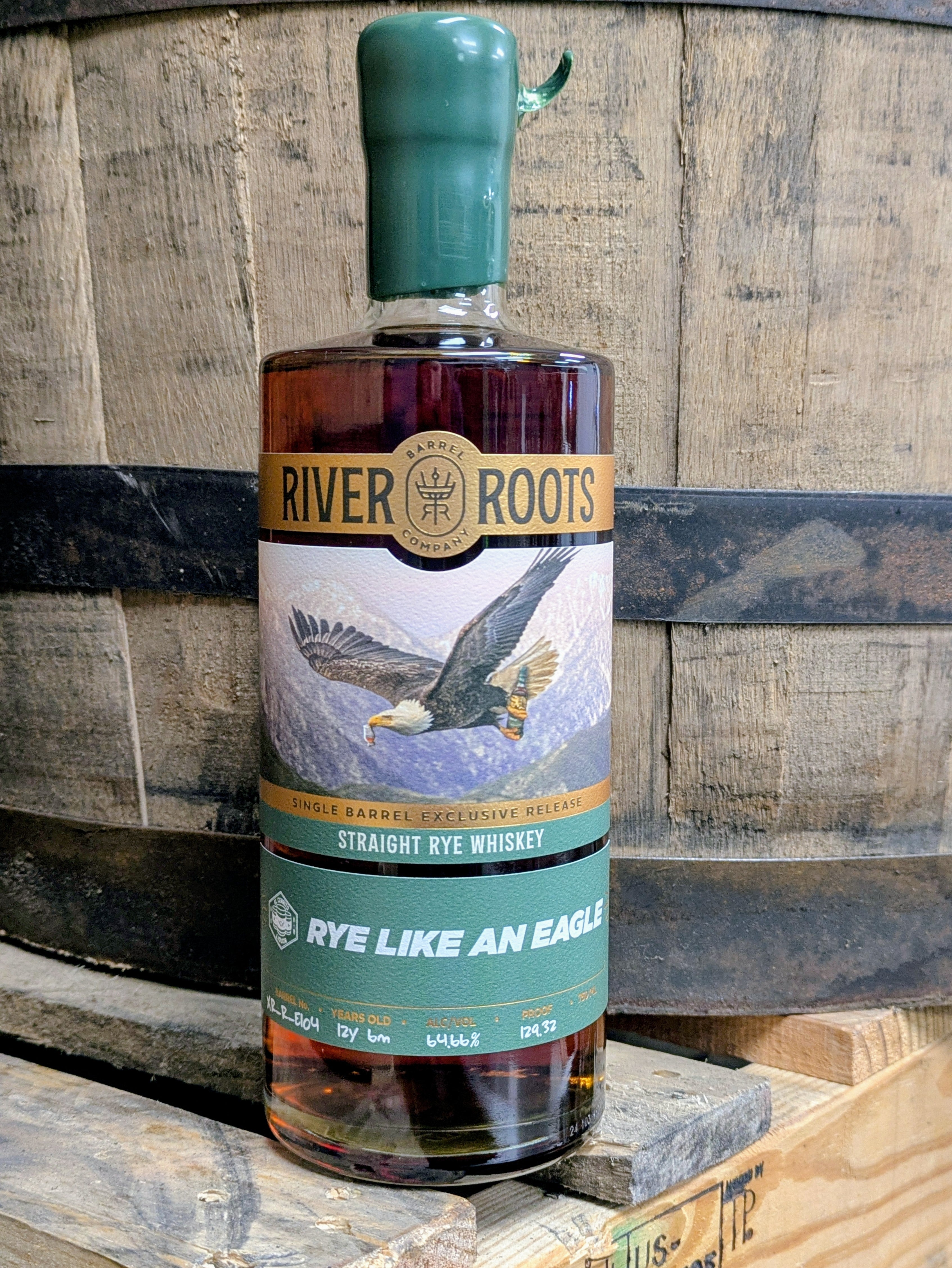 Christian Pick Rye River Roots Barrel 12 Year Old Single Barrel #XR-R-E104 Rye Like An Ea ...