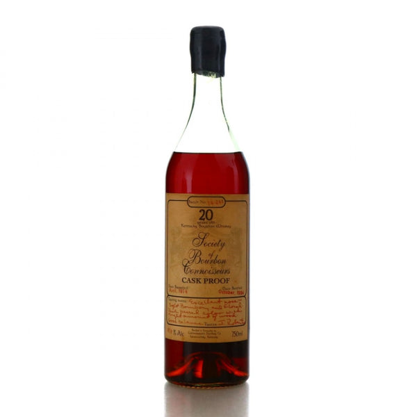 1974 Society of Bourbon Connoisseurs Batch No. #74-241 20 Year Old Cask Proof Bourbon Whiskey