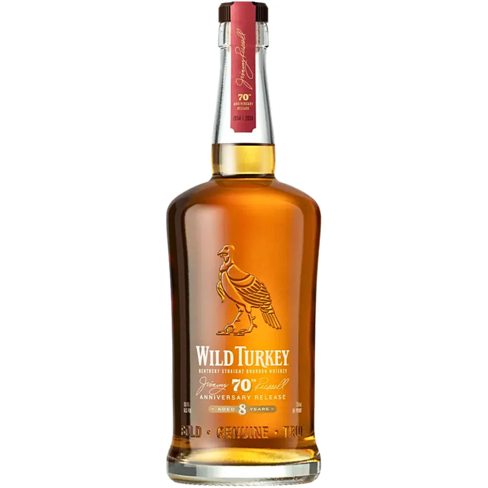 Wild Turkey Jimmy Russell's 70th Anniversary Release 8 Year Old Kentucky Straight Bourbon Whiskey