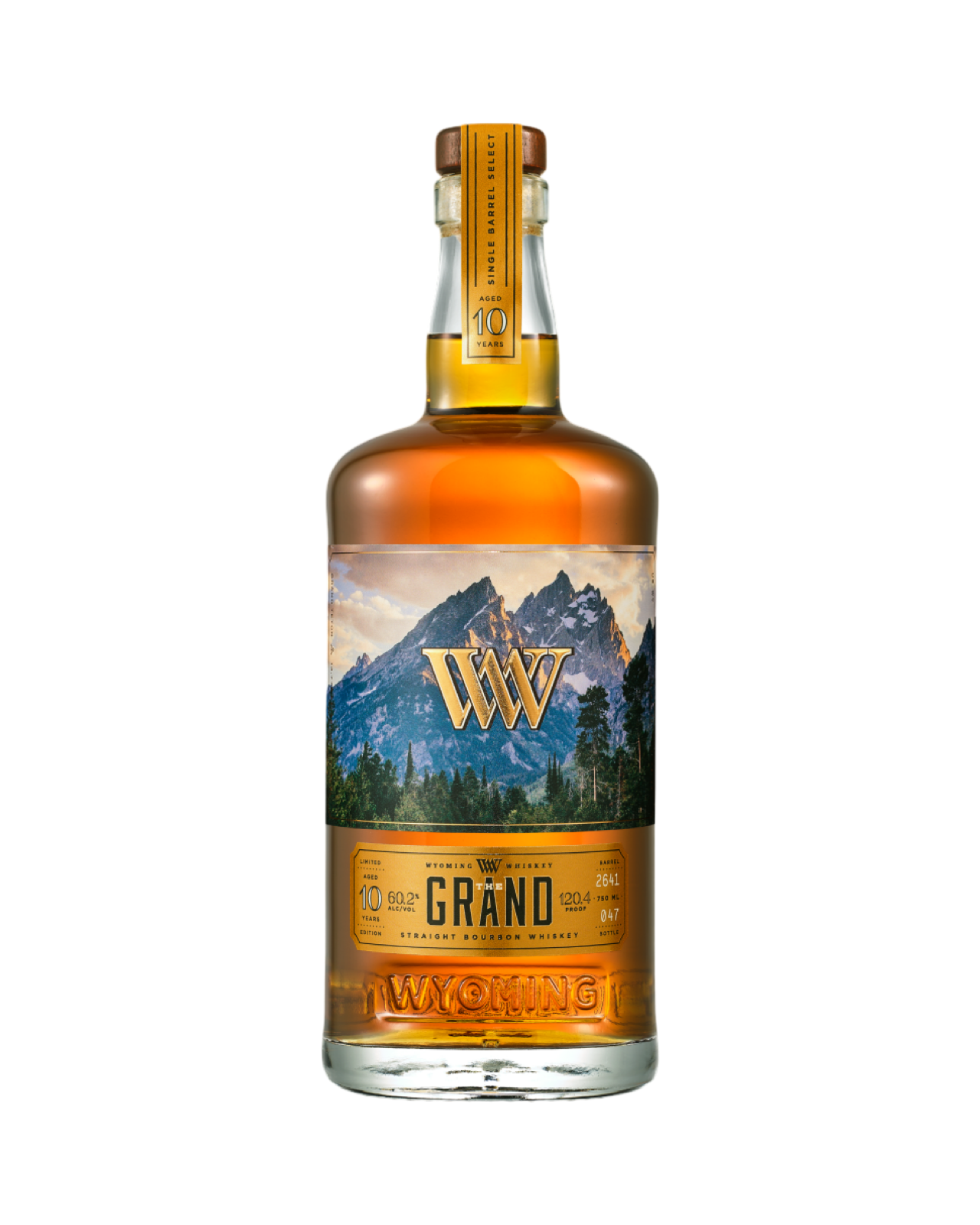 Wyoming The Grand Barrel No.2641 10 Year Old Straight Bourbon Whiskey
