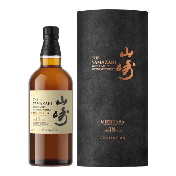 2024 Suntory Yamazaki Mizunara Japanese Oak Cask 18 Year Old Single Malt Whisky 700ml