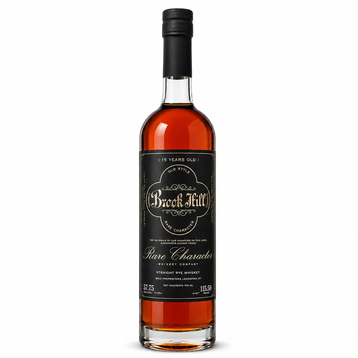 RARE CHARACTER BROOK HILL 'MUSIC CITY' 15 YEAR SINGLE BARREL STRAIGHT RYE WHISKEY 115.5 PROOF 750ML