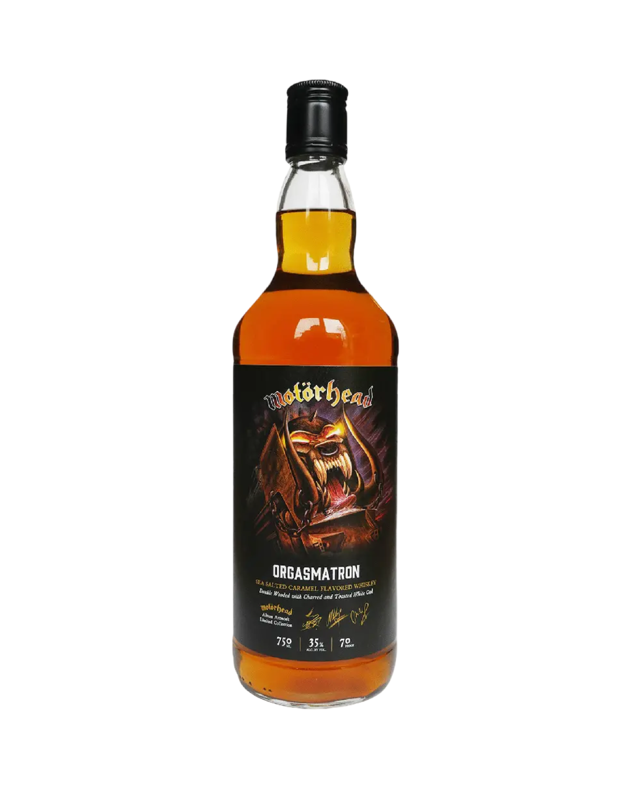 Motorhead Orgasmatron Sea Salted Carmel Whiskey