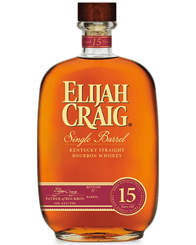 2026 Elijah Craig 15 Year Old Single Barrel Straight Bourbon Whiskey