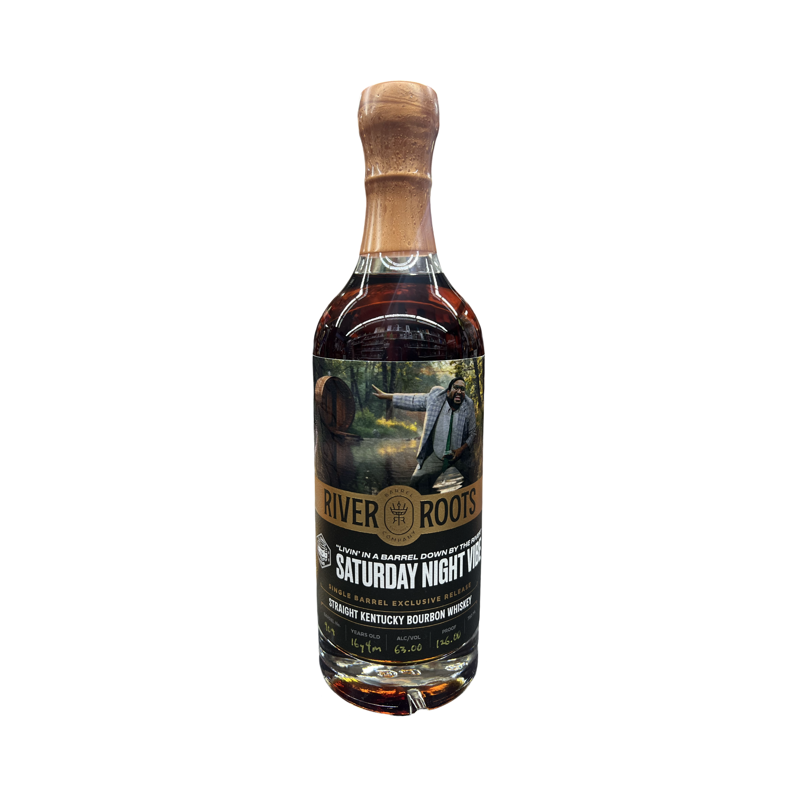 River Roots Barrel Co. 16 Yr Kentucky Straight Bourbon Whiskey Single Barrel #909  (EL Cerrito Liquor Exclusive) 126 Proof