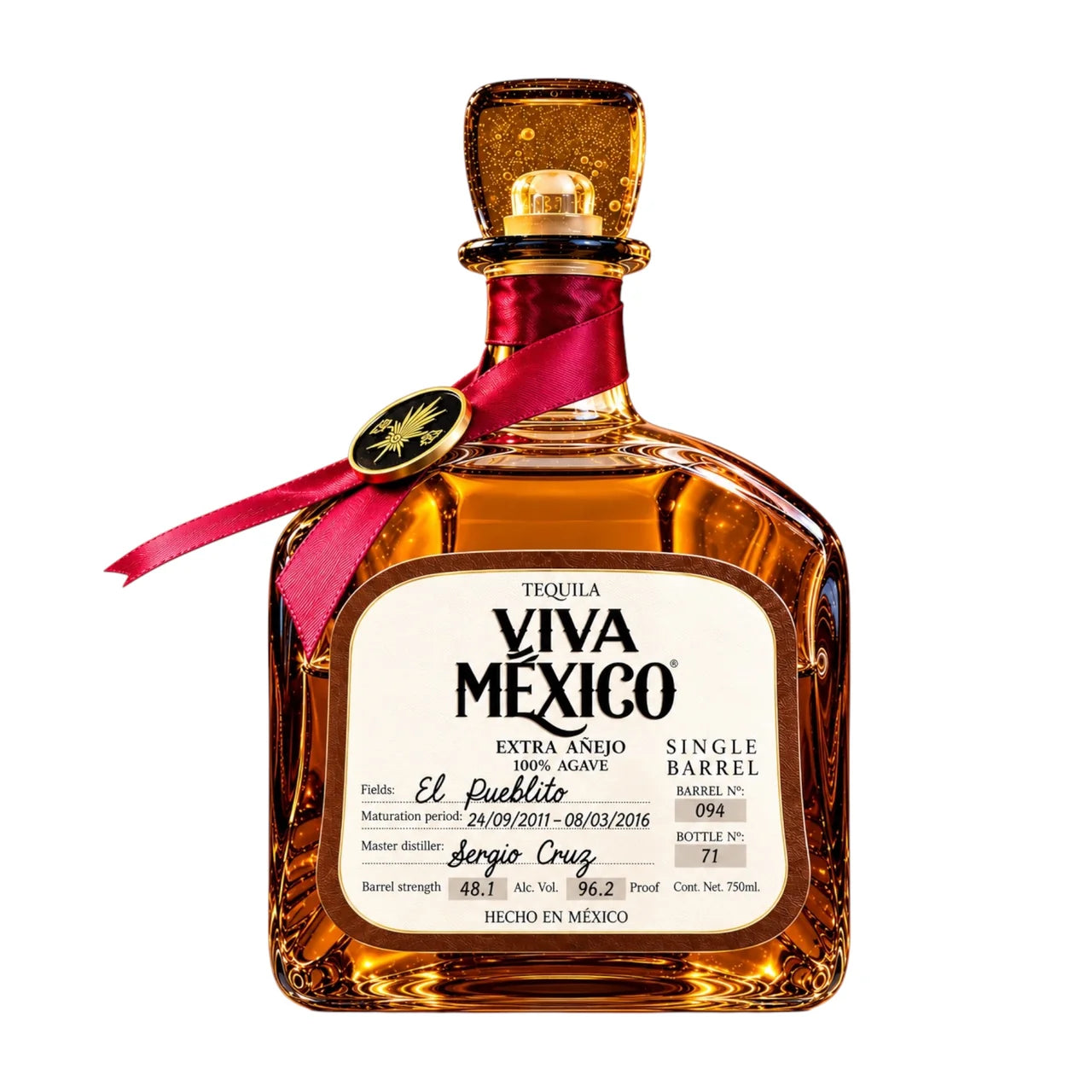 Viva Mexico Extra Anejo Single Barrel CA Exclusive Tequila 750ml