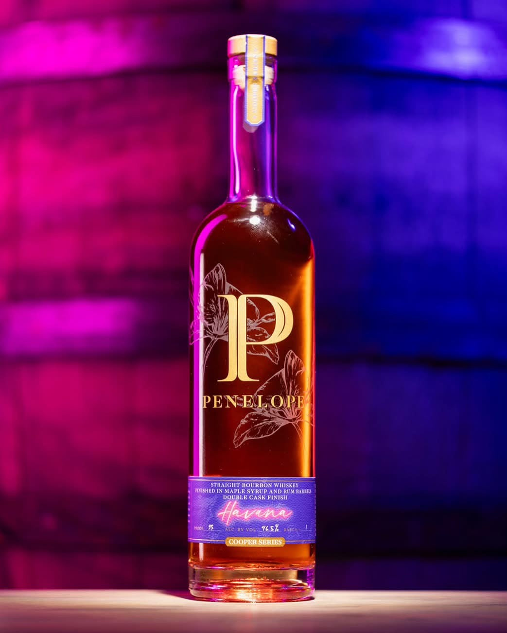 Penelope Cooper Series Havana Cuban Rum Barrels Finish Straight Bourbon Whiskey 750ml