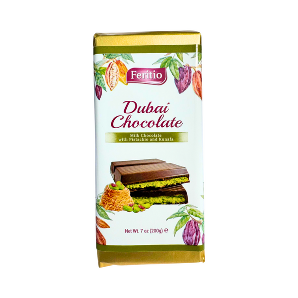 Feritio Dubai Chocolate Bar 200g