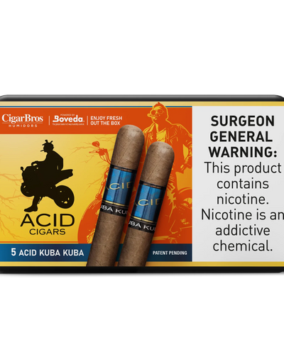 Acid Kuba Kuba Cigar With Personal Humidor by CigarBros (Box of 5)