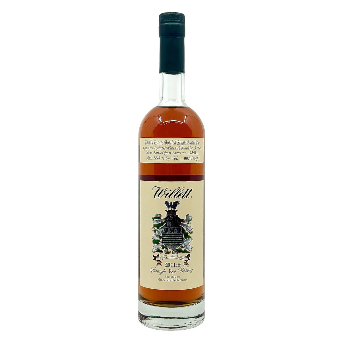 Willett Family Estate Bottled Single Barrel 7 Year Old Barrel No. 2342 Morris The Cat Kentucky Straight Rye Whiskey