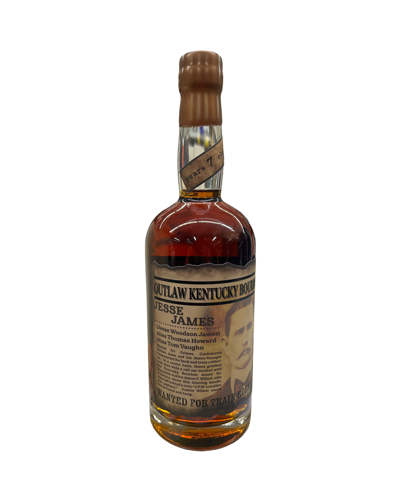 Jesse James Outlaw 7 Year Old Kentucky Bourbon Whiskey By Preservation Distiller 750ml