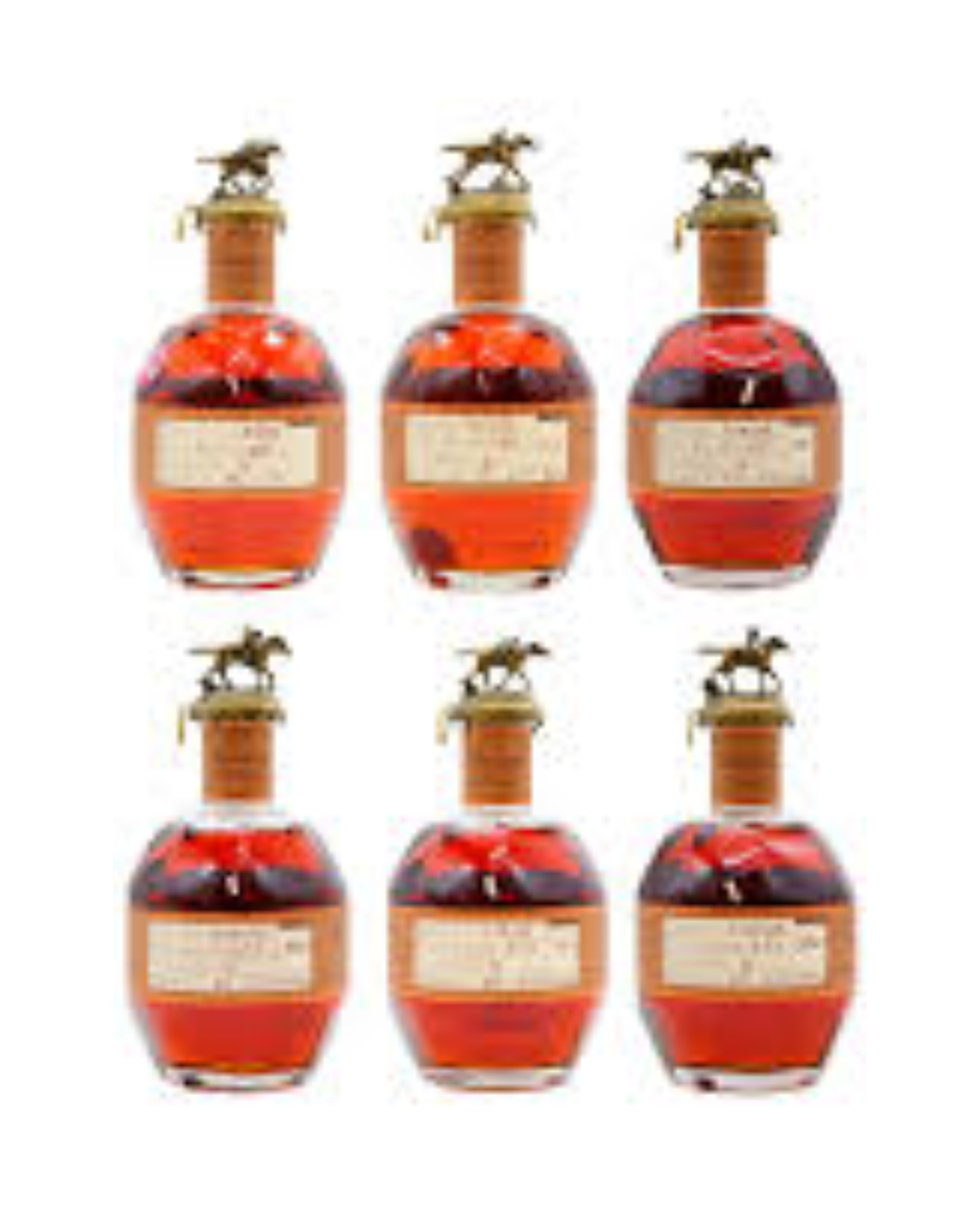 Blanton's Straight From The Barrel Kentucky Straight Bourbon Whiskey 6 Bottle Bundle Pack