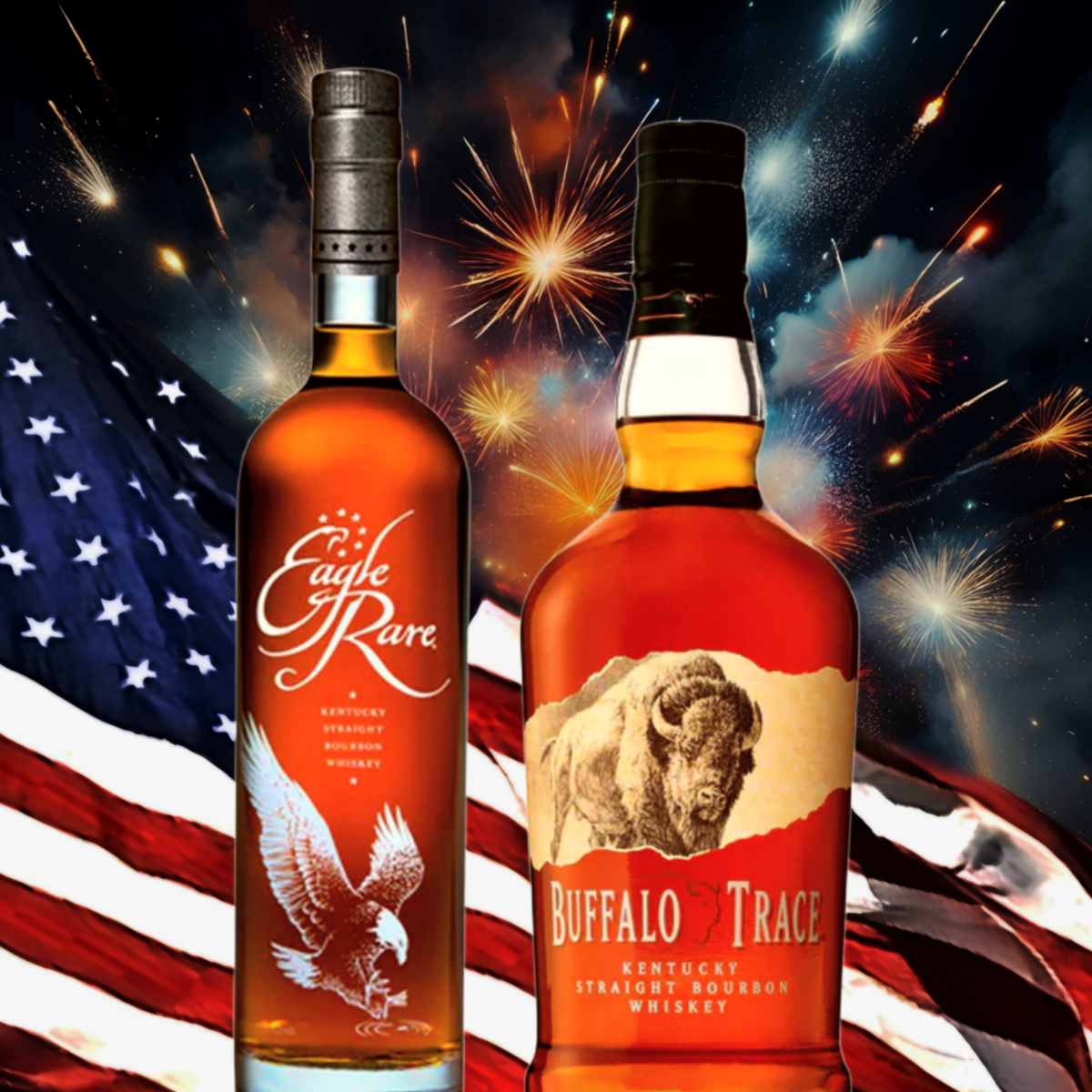 Eagle Rare & Buffalo Trace Bourbon Bundle 750ml 2Pack El Cerrito Liquor