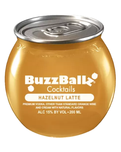 Buzz Ballz Hazelnut Latte Cocktails 200ml