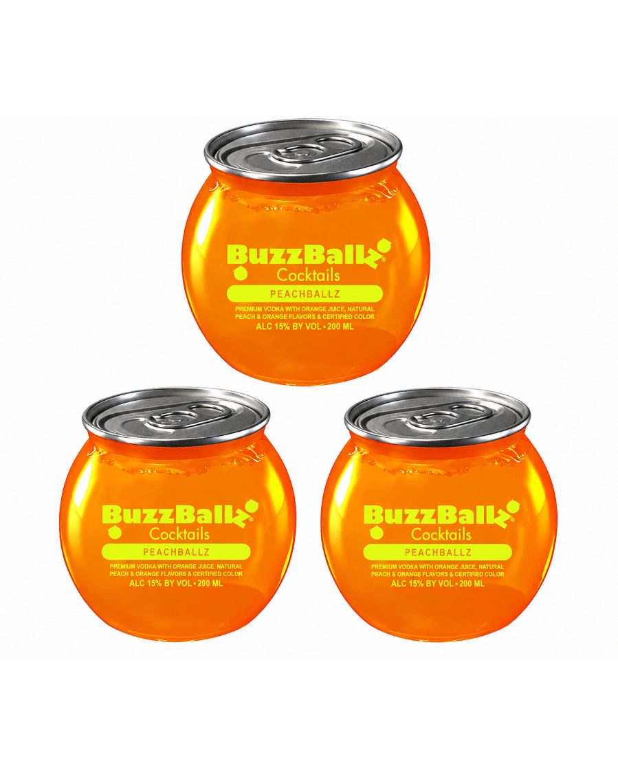 Buzz Ballz Peachballz 200ml Bundle 3-Pack