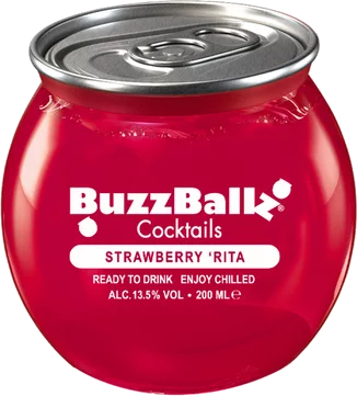 Buzz Ballz Strawberry Rita Cocktails 200ml