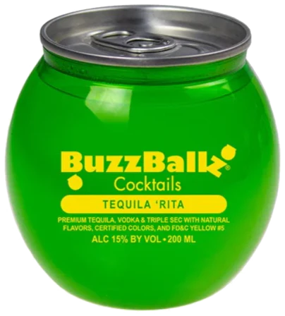 Buzz Ballz Tequila Rita Cocktails 200ml Bundle 48-Pack