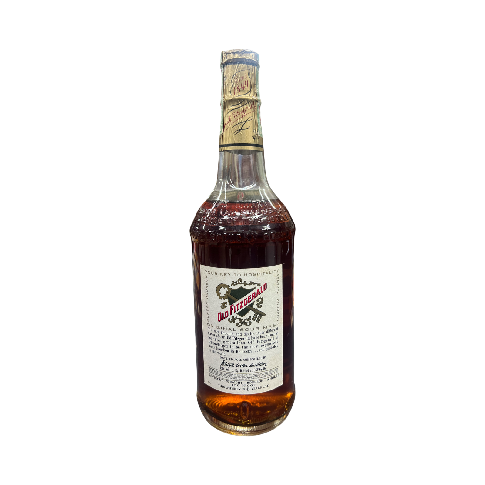 Stitzel Weller Old Fitzgerald Bottled in Bond Bourbon Bottled 1966