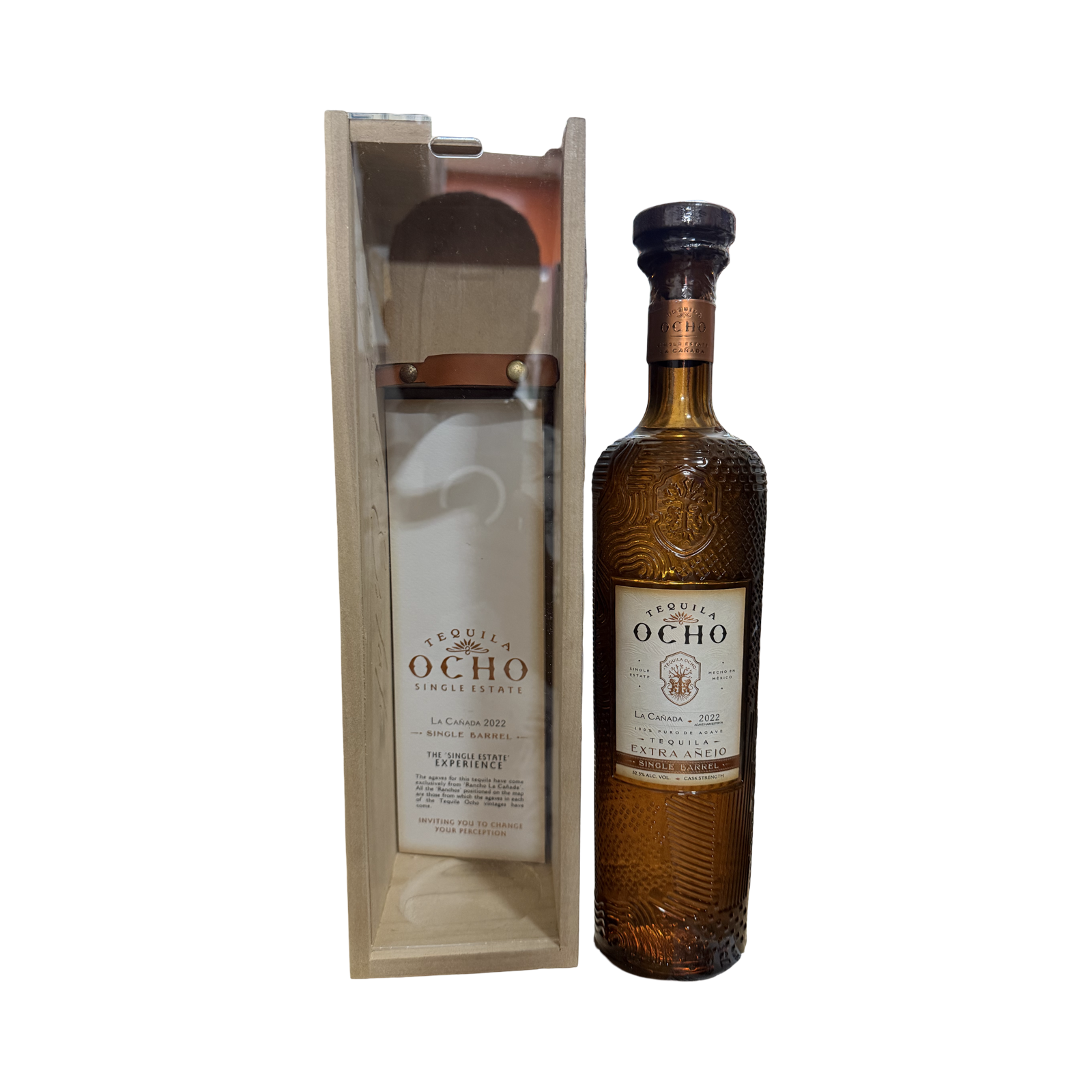 Tequila Ocho 2022 La Cañada Estate Extra Añejo Single Barrel Cask Strength (105 Proof)Tequila 750mL - Limit 2