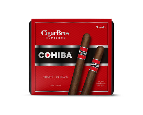 Cohiba Red Robusto Cigar With Personal Humidor by CigarBros (Box of 20)