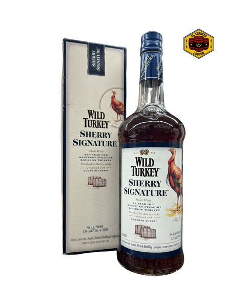 Wild Turkey Oloroso Sherry Signature 10 Year Old Kentucky Straight Bourbon Whiskey 1 Lt.