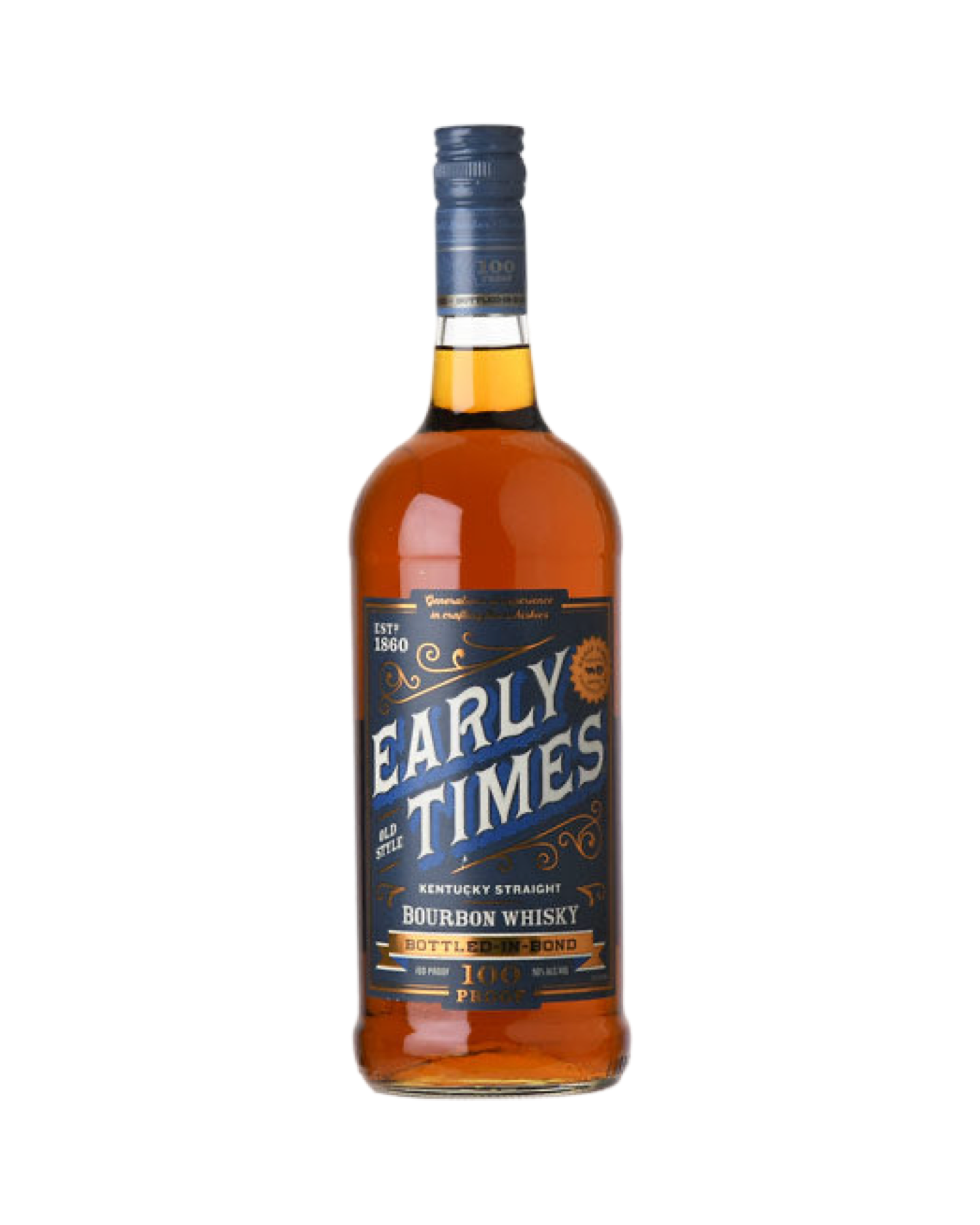 Early Times Bottled In Bond Kentucky Straight Bourbon Whisky 1Lt (blue cap)