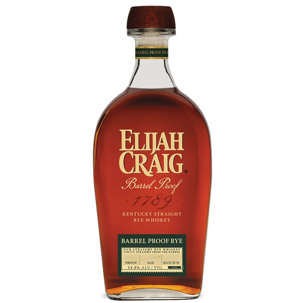 ELIJAH CRAIG BARREL PROOF RYE BATCH B526 10yr 8 months 115.6 Proof