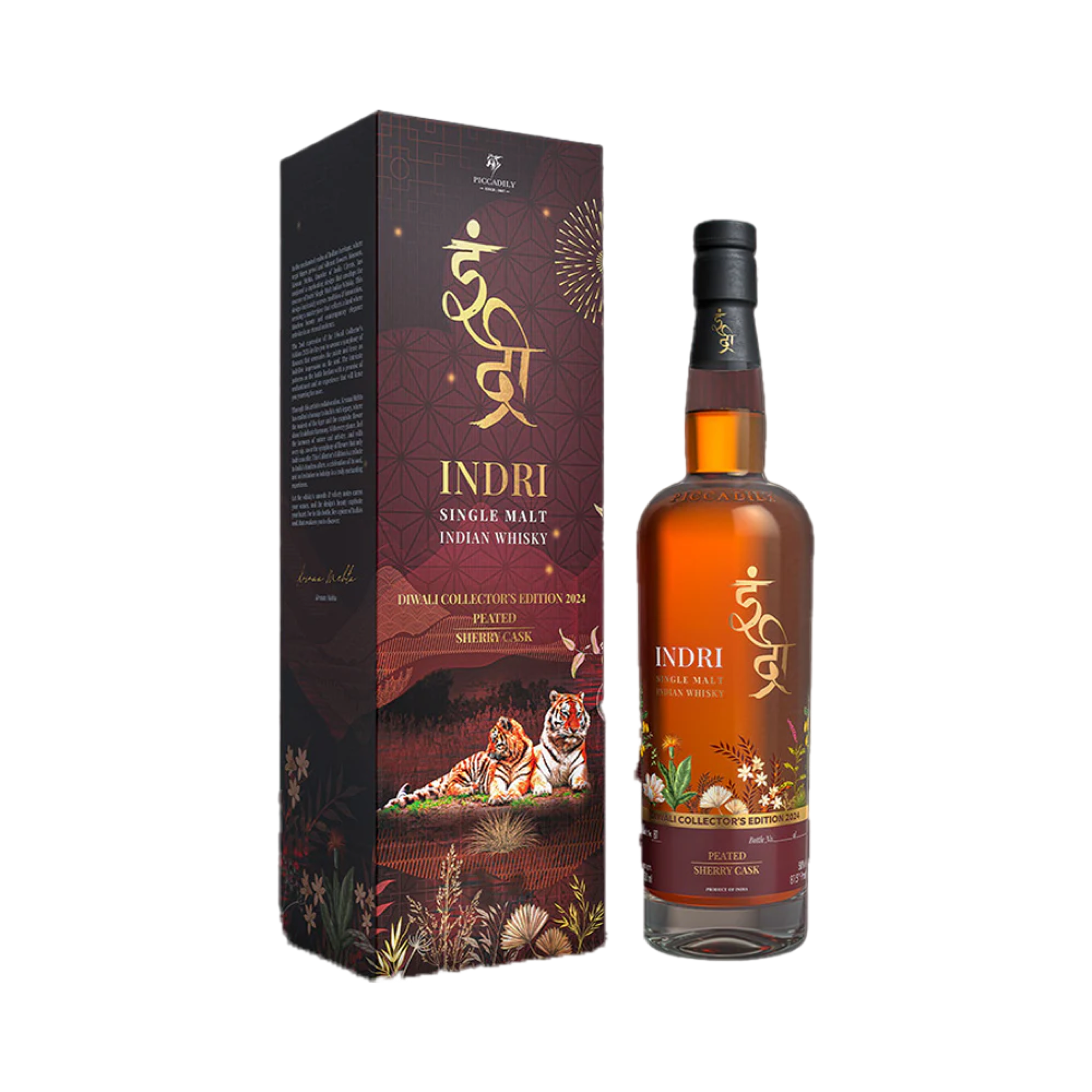 インドウイスキー3個 whiskey 750ml Indri 'Trini The Three Wood' Indian Single Malt Whisky 750ml