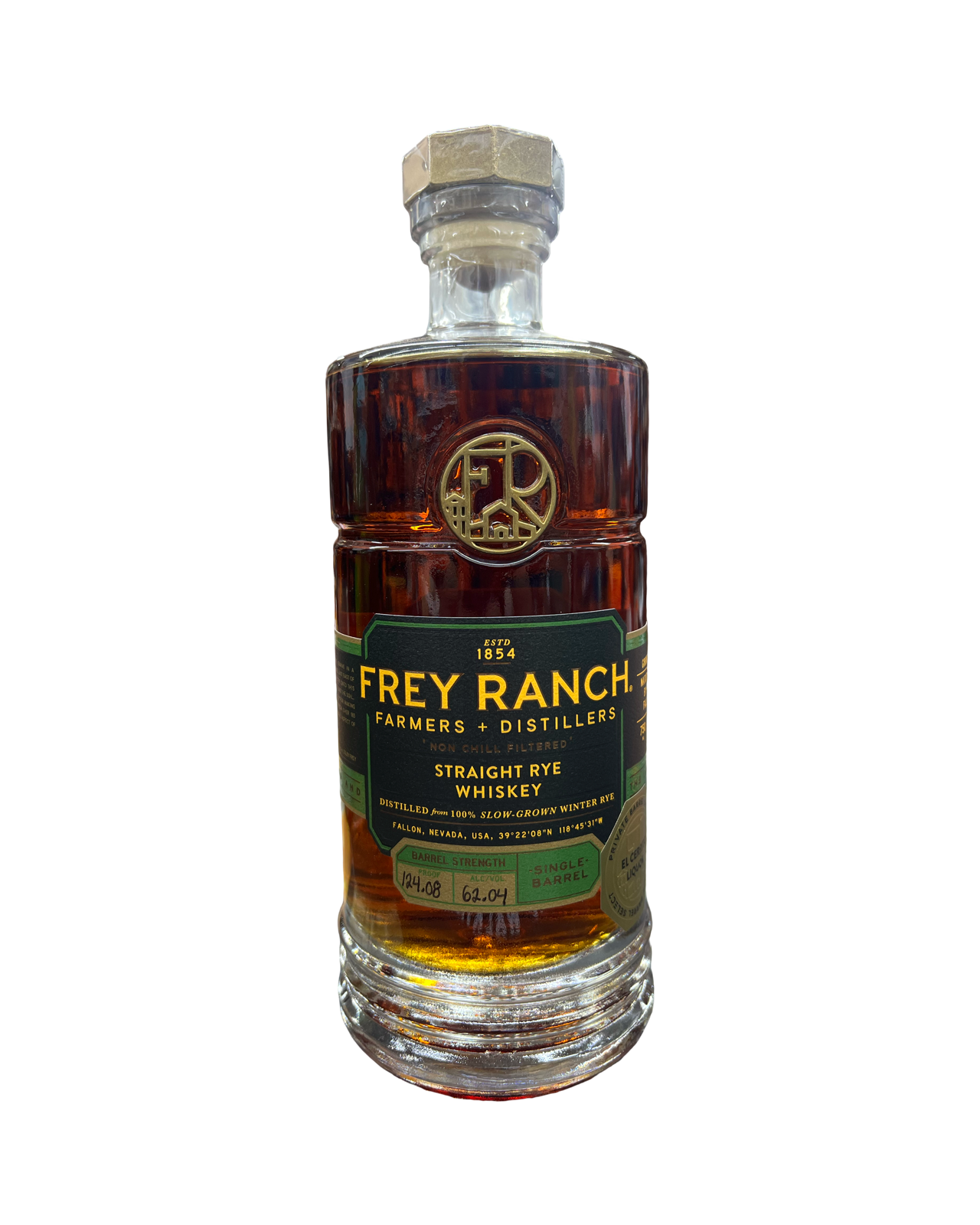 Frey Ranch Sib Rye Frey Ranch Cask Strength Single Barrel El Cerrito Liquor Exclusive Str