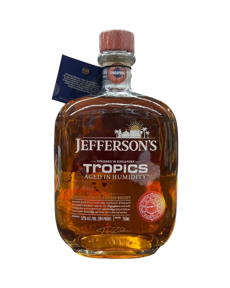 Jefferson’s Tropics Aged in Humidity Finished in Singapore Bourbon